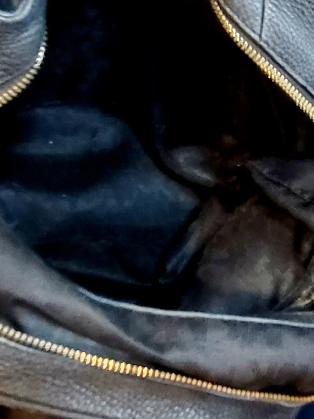 Michael Kors Dark Navy Pebbled Leather Chain-Accent Hobo